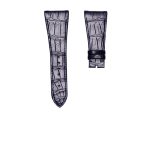 vlgari Octo 102121 BGO38BSLD Alligator Watch Strap Navy Cane Grain With Metal Tip