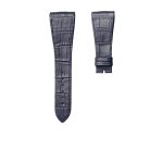 Bvlgari Octo 102121 BGO38BSLD Calf Leather Watch Strap Navy Cane Grain