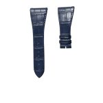 Bvlgari Octo 102121 BGO38BSLD Calf Leather Watch Strap Navy Cane Grain With Metal Tip
