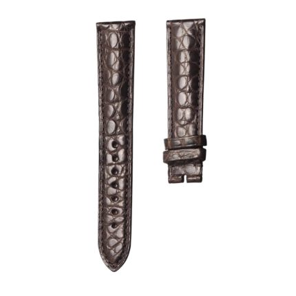Carl F. Bucherer Adamavi 00.10305.02.26.01 Alligator Watch Strap Dark Brown Round Grain Front
