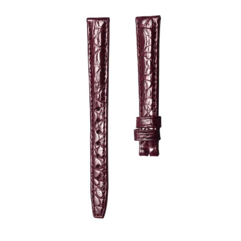 Carl F. Bucherer Adamavi 00.10305.02.26.01 Alligator Watch Strap Matte Burgundy Round Grain Front