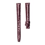 Matte Wine Red Round Grain Alligator Pin Buckle Watch Strap For Carl F. Bucherer Alacria 00.10703.08.16.21