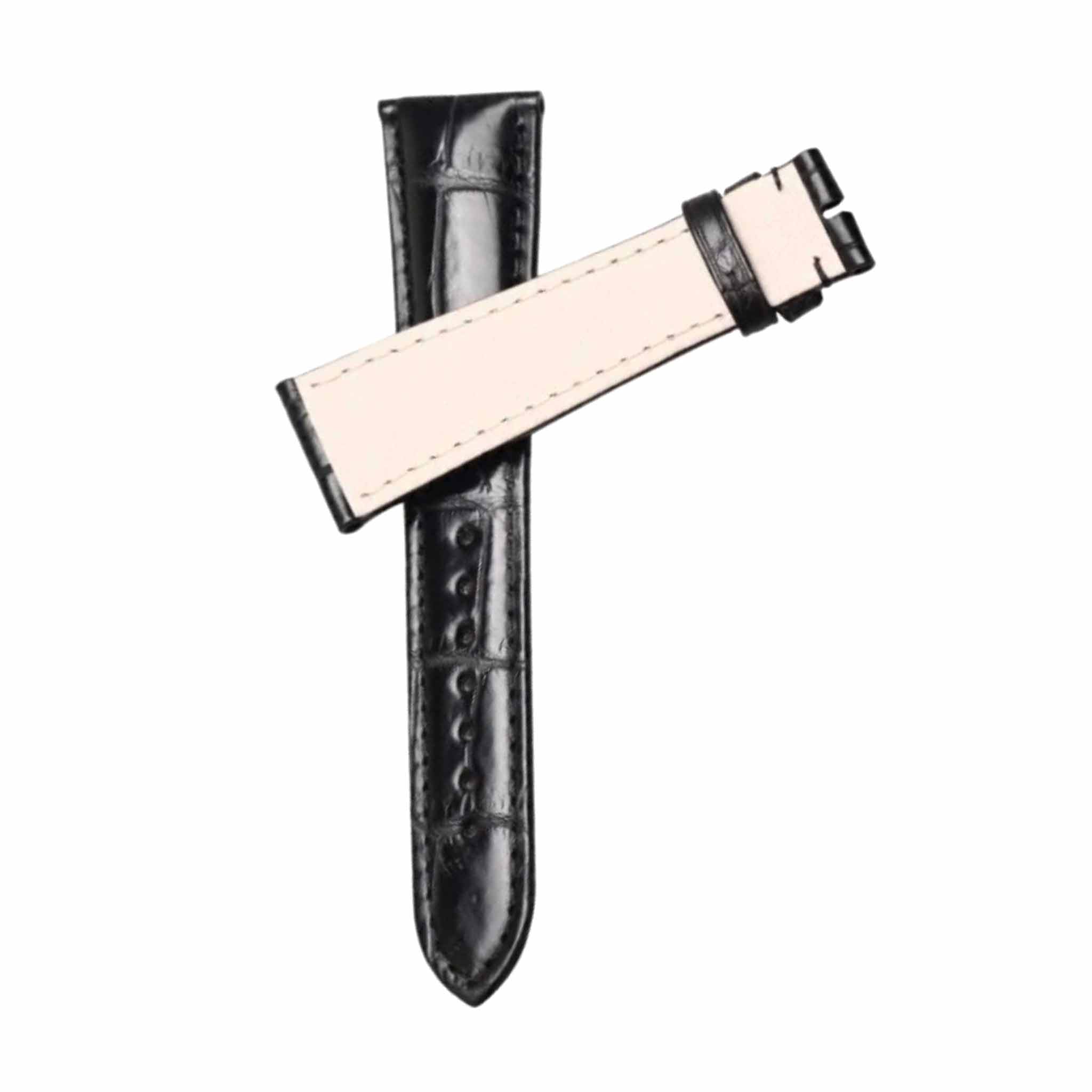 Cross Display Alligator Watch Straps For Carl F. Bucherer Manero 00.10906.03.13.01