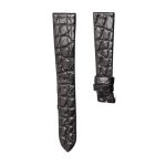Carl F. Bucherer Manero 00.10922.08.73.11 Alligator Watch Strap Black Round Grain Front