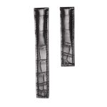 Carl F. Bucherer Patravi 00.10615.03.33.01 Alligator Watch Strap Black With Black Thread Fold Clasp