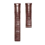 Carl F. Bucherer Patravi 00.10615.03.33.01 Alligator Watch Strap Brown With Brown Thread Fold Clasp