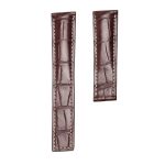 Carl F. Bucherer Patravi 00.10615.03.33.01 Alligator Watch Strap Brown With White Thread Fold Clasp