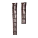 Carl F. Bucherer Patravi 00.10615.03.33.01 Alligator Watch Strap Dark Brown Cane Grain With Dark Brown Thread Fold Clasp