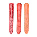 3-Color Mix Glossy Alligator Leather Watch Straps Display For Ballon Bleu Ladies Watches