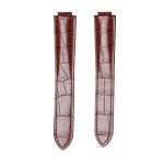 BrownAlligator Leather Replacement Watch Strap For Ballon Bleu W6920097 WE900351 WE902063