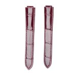 Burgundy Alligator Leather Replacement Watch Strap For Ballon Bleu W6920097 WE900351 WE902063