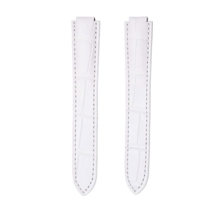 White Alligator Leather Replacement Watch Strap For Ballon Bleu W6920097 WE900351 WE902063