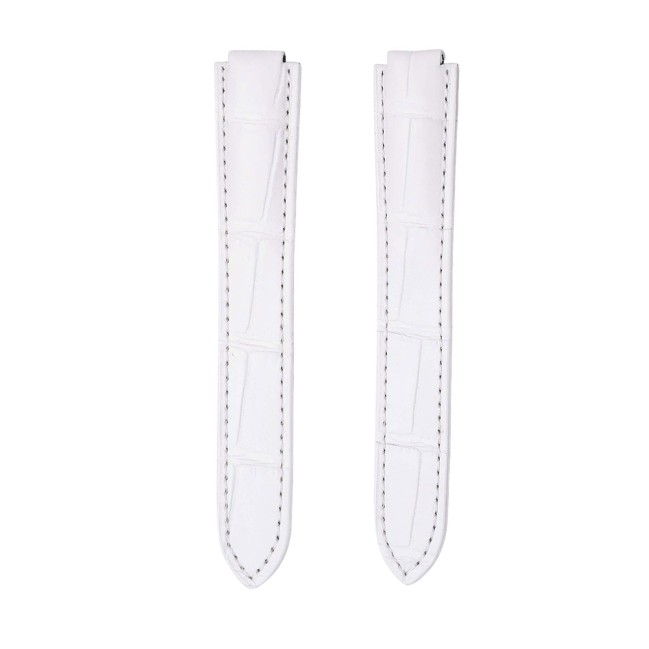 cartier-ballon-bleu-w6920097-we900351-we902063-alligator-leather-watch-strap-white-front White Alligator Leather Replacement Watch Strap For Ballon Bleu W6920097 WE900351 WE902063