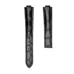 Cartier Ballon Bleu W6900651 W69016Z4 Alligator Leather Watch Strap Black Front
