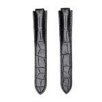 Cartier Ballon Bleu W6900651 W69016Z4 Alligator Leather Watch Strap Black Front