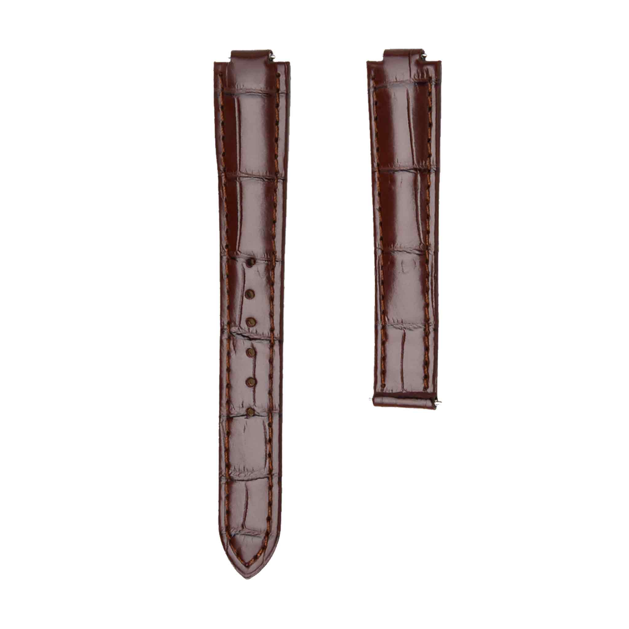 cartier-ballonbleu-w6900651-w69016z4-alligator-leather-watch-strap-brown-front Cartier Ballon Bleu W6900651 W69016Z4 Alligator Leather Watch Strap Brown Front