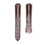 Cartier Ballon Bleu W6900651 W69016Z4 Alligator Leather Watch Strap Brown Rosegold Pin Buckle Front
