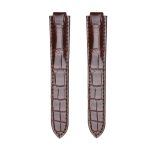 Cartier Ballon Bleu W6900651 W69016Z4 Alligator Leather Watch Strap Red Double Pointed End Front