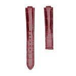 Cartier Ballon Bleu W6900651 W69016Z4 Alligator Leather Watch Strap Black Front