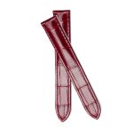 Cross Display Burgundy Alligator Leather Watch Strap For Cartier Clé de Cartier Series
