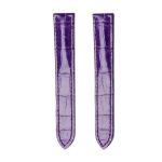 Purple Glossy Alligator Leather Watch Strap For Cartier Clé de Cartier WSCL0016 WJCL0014 WJCL0031