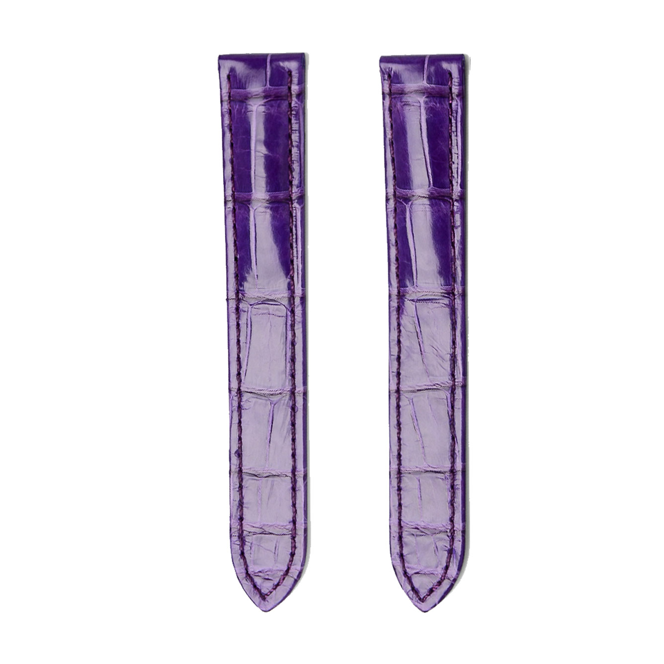 cartier-cle-wscl0016-wjcl0014-wjcl0031-alligator-leather-watch-strap-purple-front Purple Glossy Alligator Leather Watch Strap For Cartier Clé de Cartier WSCL0016 WJCL0014 WJCL0031