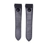 Black Alligator Leather Watch Strap Back View For Cartier Santos WSSA0010
