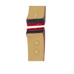 Red Alligator Leather Watch Strap Back View For Cartier Santos 100 W20106X8 W20073X8