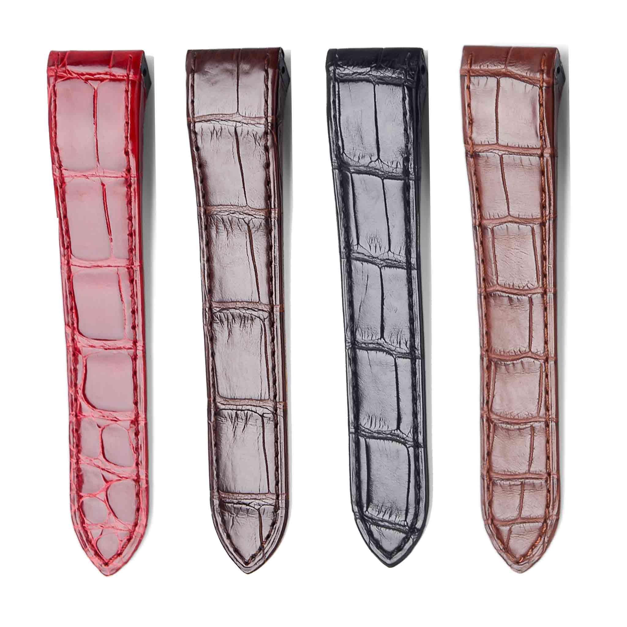 Alligator Leather Watch Strap Color Options For Cartier Santos 100 W20106X8 W20073X8