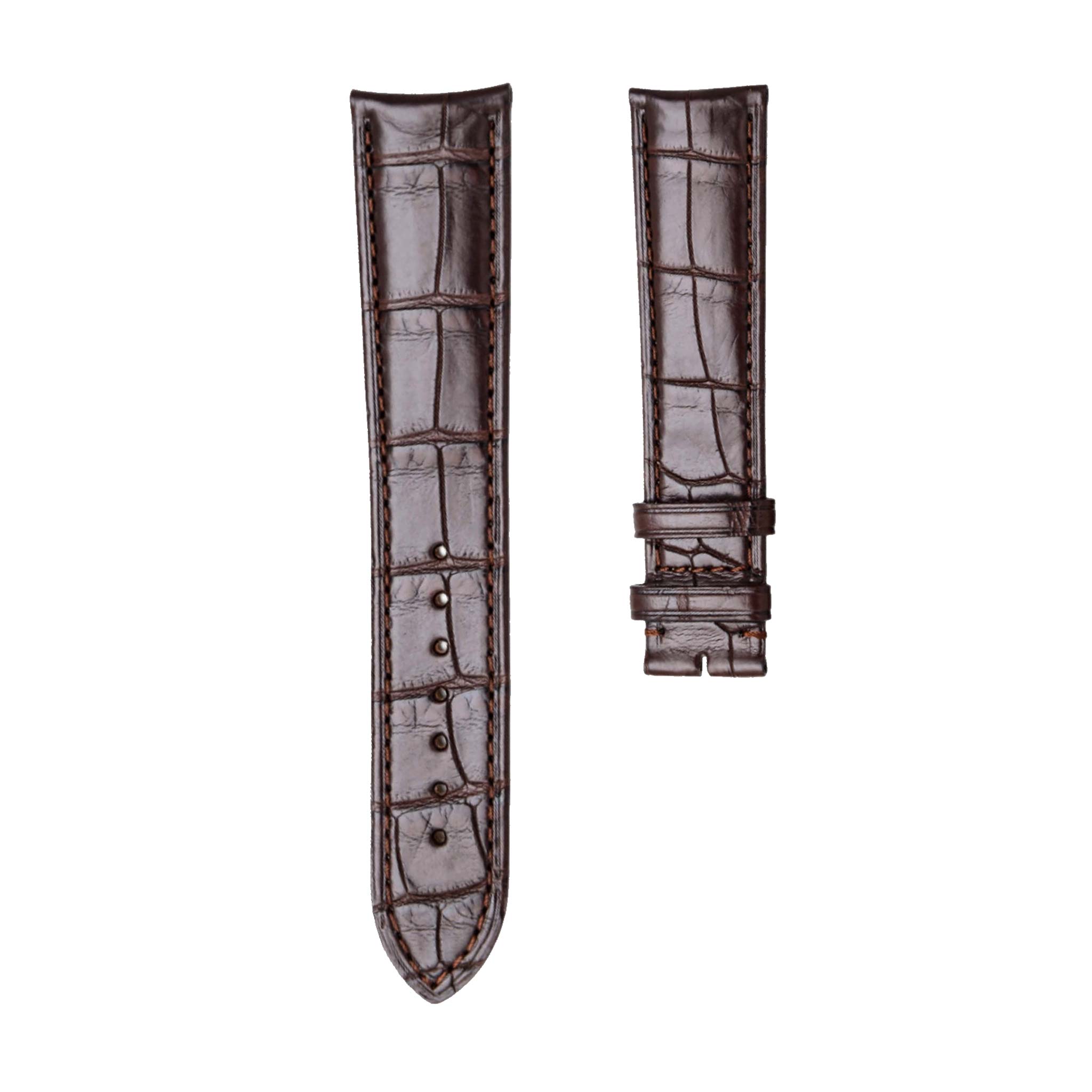 cartier-w6800251-alligator-leather-watch-strap-ronde-dark-brown.jpg Dark Brown Genuine Circular Grain Alligator Leather Watch Strap For Cartier Ronde W6800251