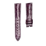 Gloss Purple Cane Grain Genuine Alligator Leather Watch Strap For Chopard Happy Sport 278509-6001