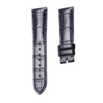 Dark Blue Cane Grain Genuine Alligator Leather Watch Strap For Chopard Happy Sport 278509-6001