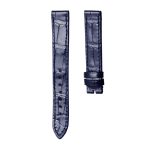 Gloss Dark Blue Cane Grain Genuine Alligator Leather Watch Strap For Chopard Happy Sport 278509-6001