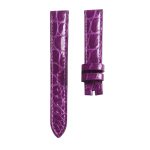 Gloss Purple Round Grain Genuine Alligator Leather Watch Strap For Chopard Happy Sport 278509-6001