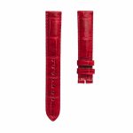 Dark Red Alligator Leather Watch Strap Front View For Chopard Happy Sport 278602