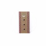 Purple Alligator Leather Watch Strap Back View For Chopard Happy Sport 278602