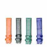 Alligator Leather Watch Strap Four Color Options Front View For Chopard Happy Sport 278608 278582