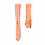 Orange Alligator Leather Watch Strap Front View For Chopard Happy Sport 278608 278582