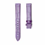 Purple Alligator Leather Watch Strap Front View For Chopard Happy Sport 278608 278582
