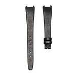 Smooth Calf Leather Watch Strap Black For Christian Dior Bagheera 46-153