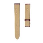 Back View Brown Glossy Alligator Leather Watch Strap With Leather For Golden Bridge Watch