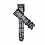IWC Pilot IW377701 Alligator Leather Watch Strap Black Cross Display