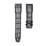 IWC Pilot IW377701 Alligator Leather Watch Strap Black Front
