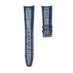 IWC Portofino IW356501 IW371605 Alligator Leather Watch Strap Blue Curved Deployant Buckle Front
