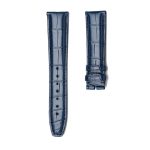 IWC Portofino IW356501 IW371605 Alligator Leather Watch Strap Blue Straight Pin Buckle Front