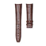 IWC Portofino IW356501 IW371605 Alligator Leather Watch Strap Brown Curved Pin Buckle Front