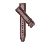 IWC Portofino IW356501 IW371605 Alligator Leather Watch Strap Dark Brown Cross Display