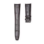 IWC Portofino IW356501 IW371605 Alligator Leather Watch Strap Dark Brown Curved Deployant Buckle Front
