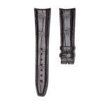 IWC Portofino IW356501 IW371605 Alligator Leather Watch Strap Dark Brown Curved Pin Buckle Front