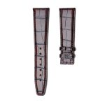 IWC Portofino IW356501 IW371605 Alligator Leather Watch Strap Dark Vintage Brown Straight Pin Buckle Front
